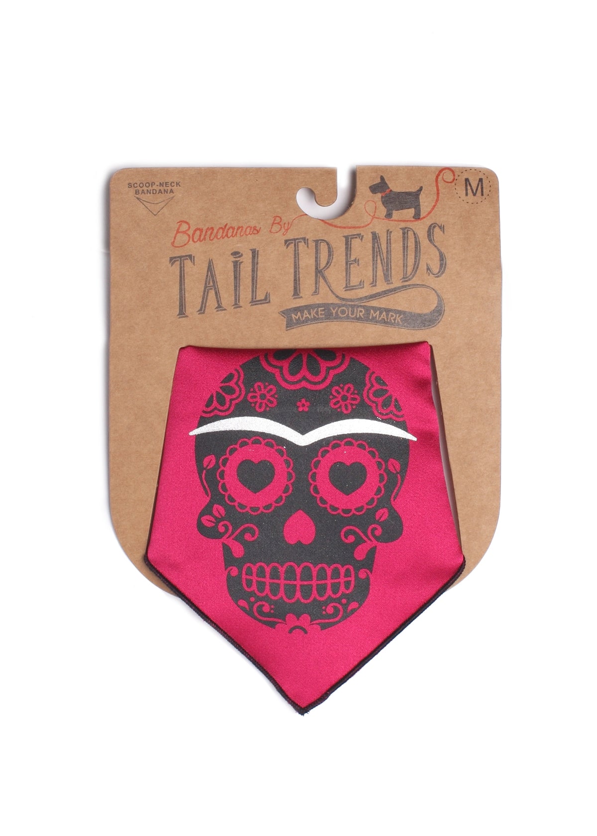 Day of the Dead Pink Skull Dog Bandana Dia de Los Muertos