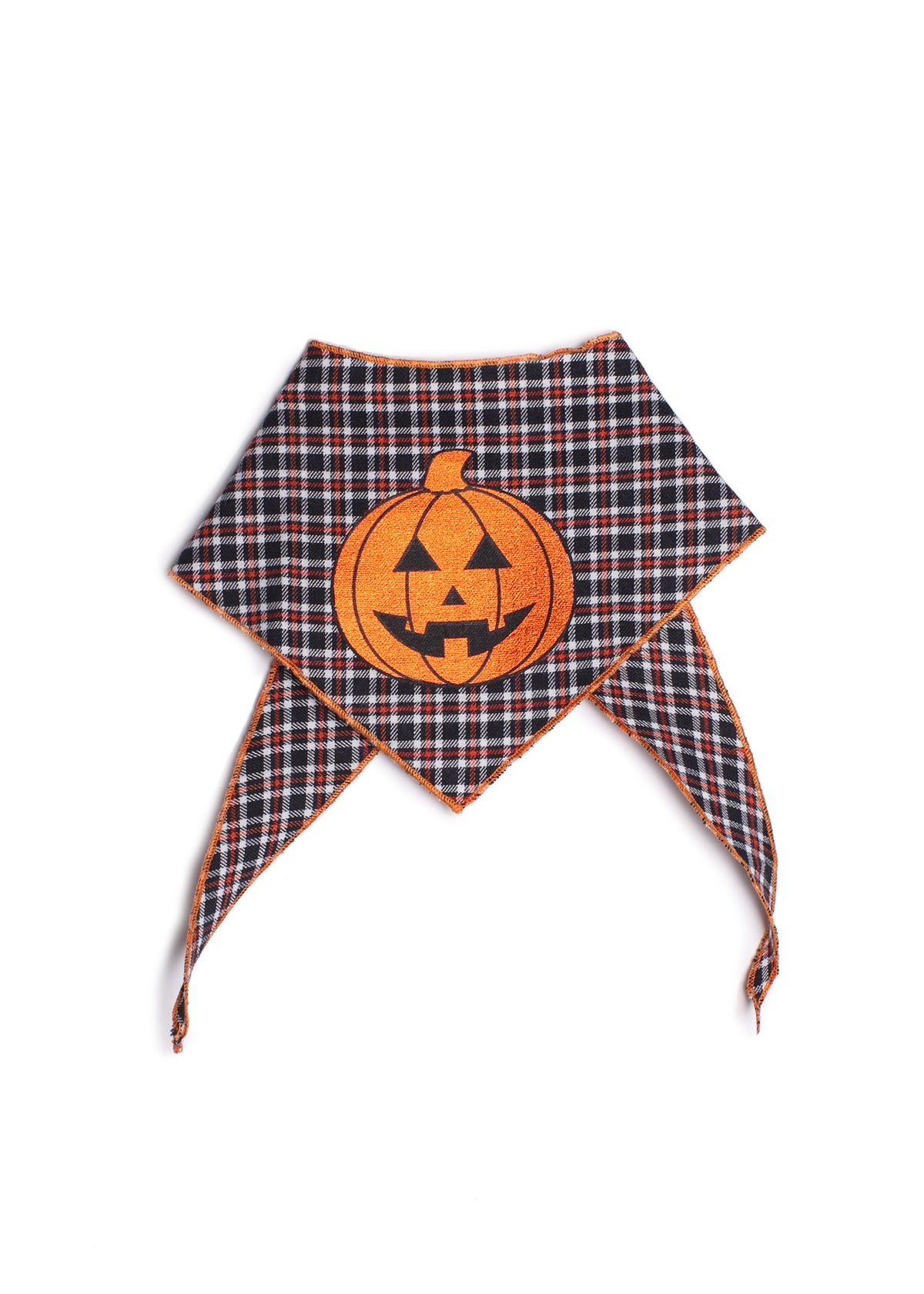 Foil Pumpkin Halloween Dog Bandana Fall Pet Outfit