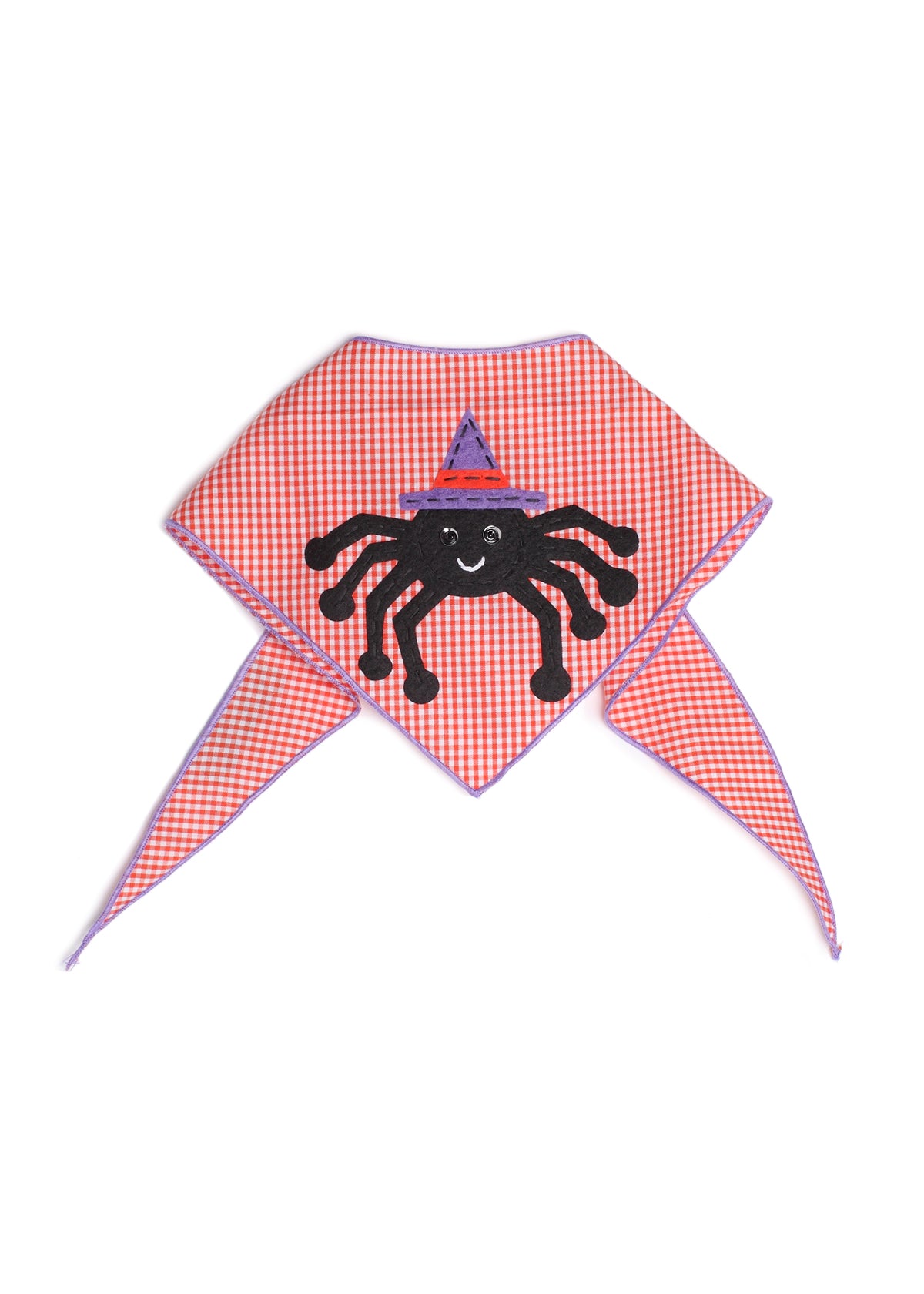 Spider Witch Dog Bandana Halloween Pet Dress-Up Accessory