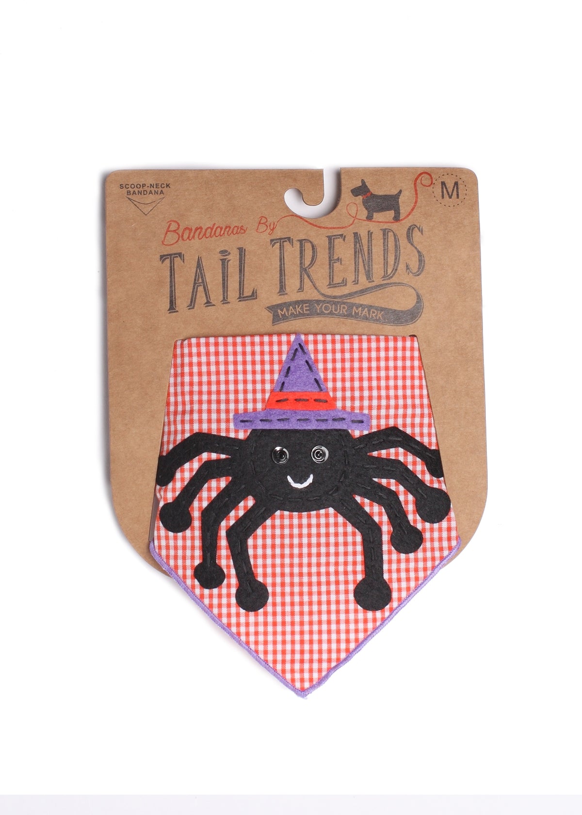 Spider Witch Dog Bandana Halloween Pet Dress-Up Accessory