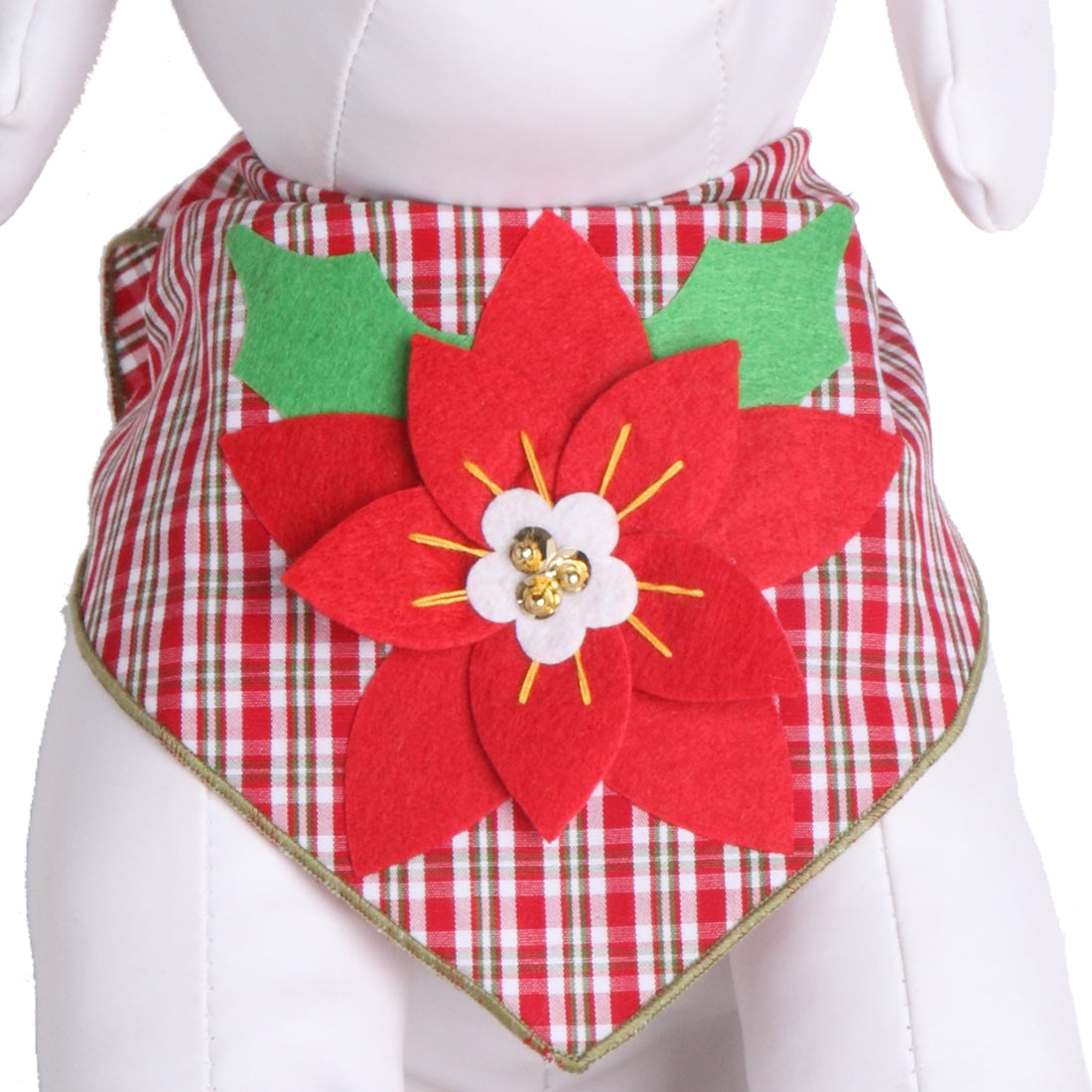 Poinsettia Cotton Bandana