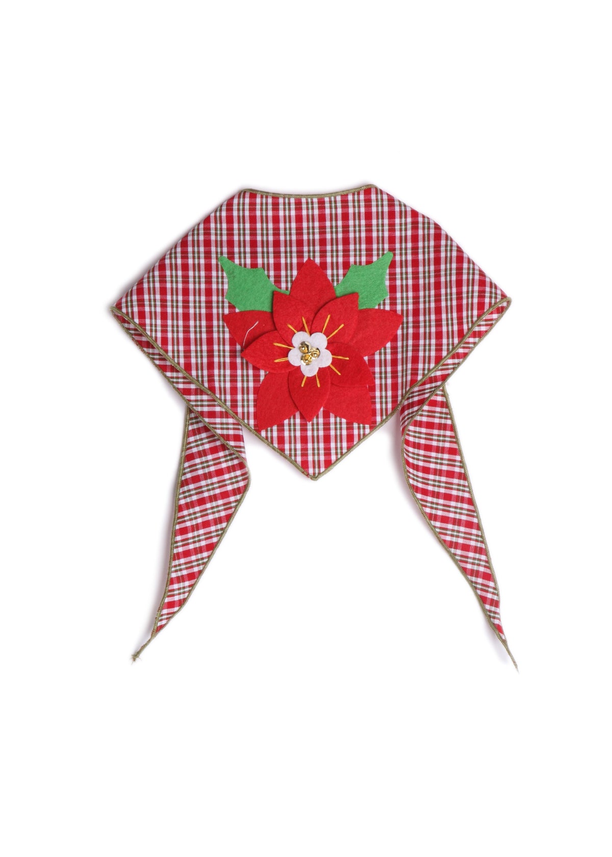 Poinsettia Cotton Bandana