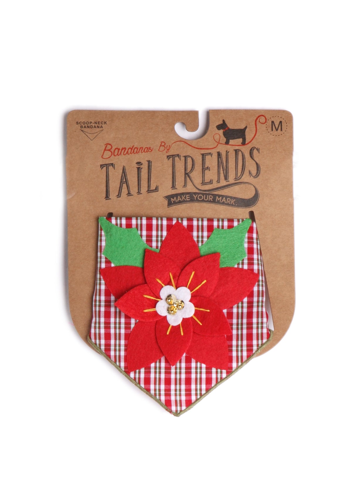 Poinsettia Cotton Bandana
