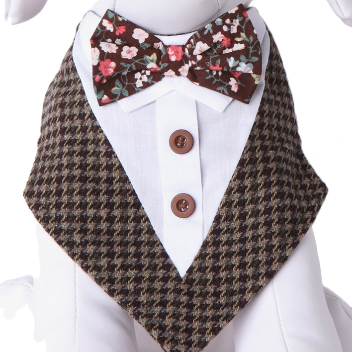 Tatoo Floral Bow Tie Formal Bandana