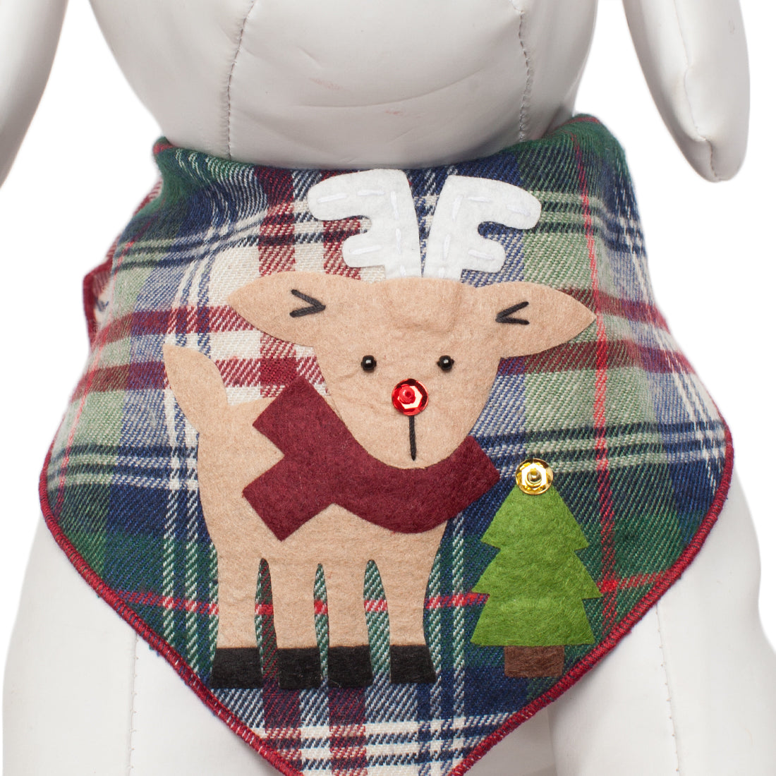 Elk with Tree on Plaid
