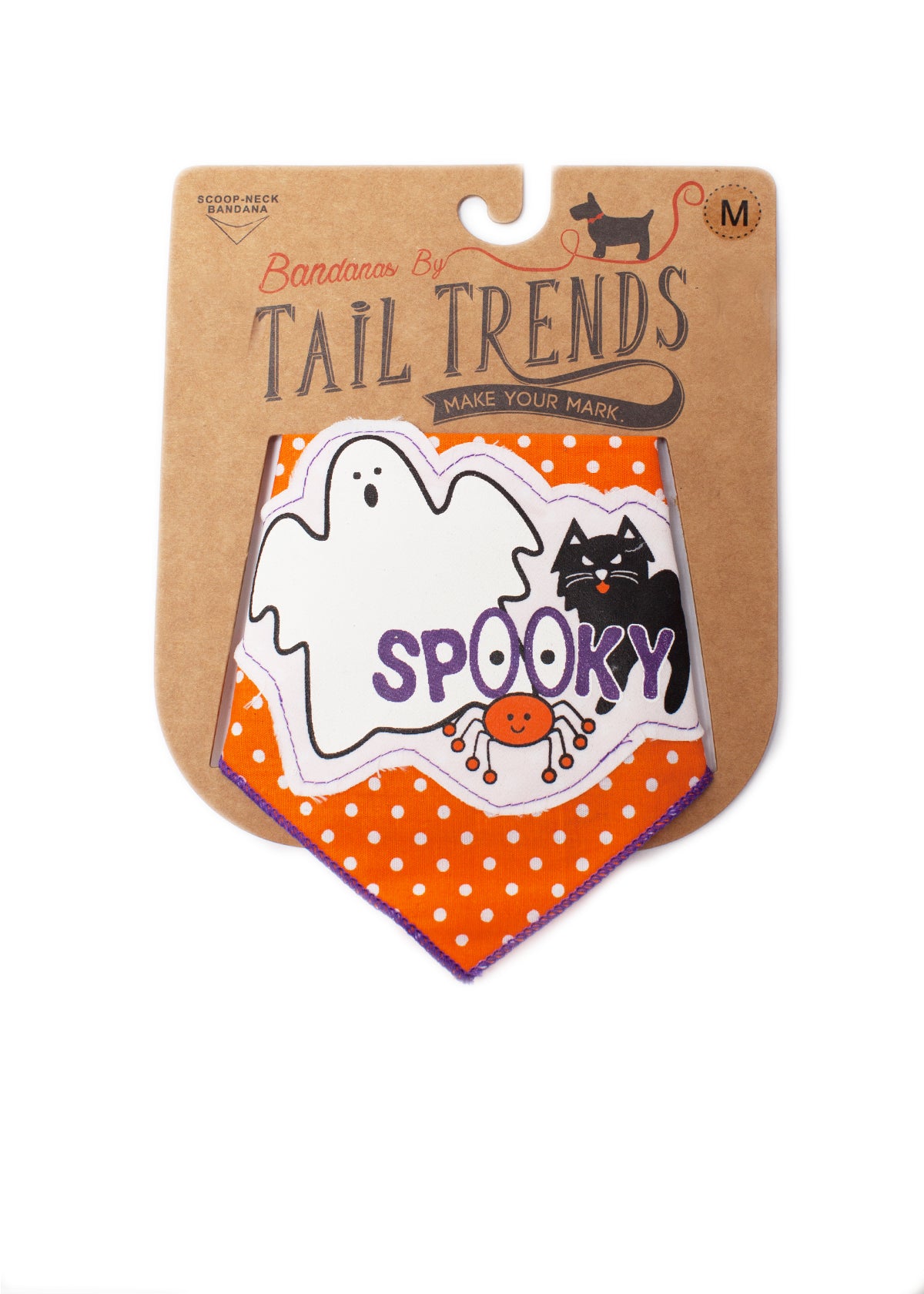 Spooky Friends Dog Bandana Halloween Pet Dress-Up Accessory