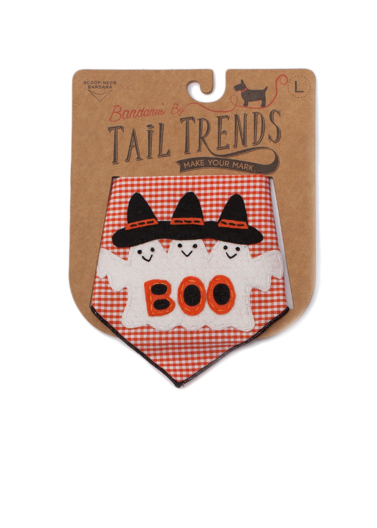 3 Ghosts Boo Dog Bandana Fun Halloween Pet Accessory