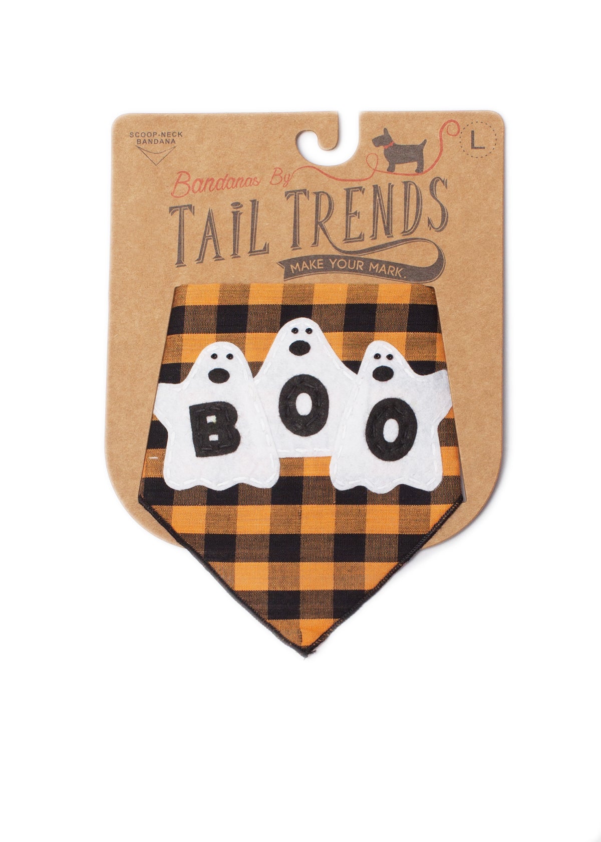 Halloween 3 Ghosts Boo Pet Bandana Festive Dog Scarf