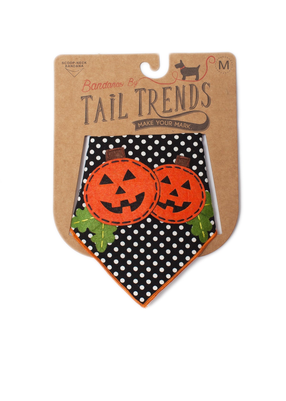 Patchkin Pumpkins Polkadot Dog Bandana Halloween Pet Outfit