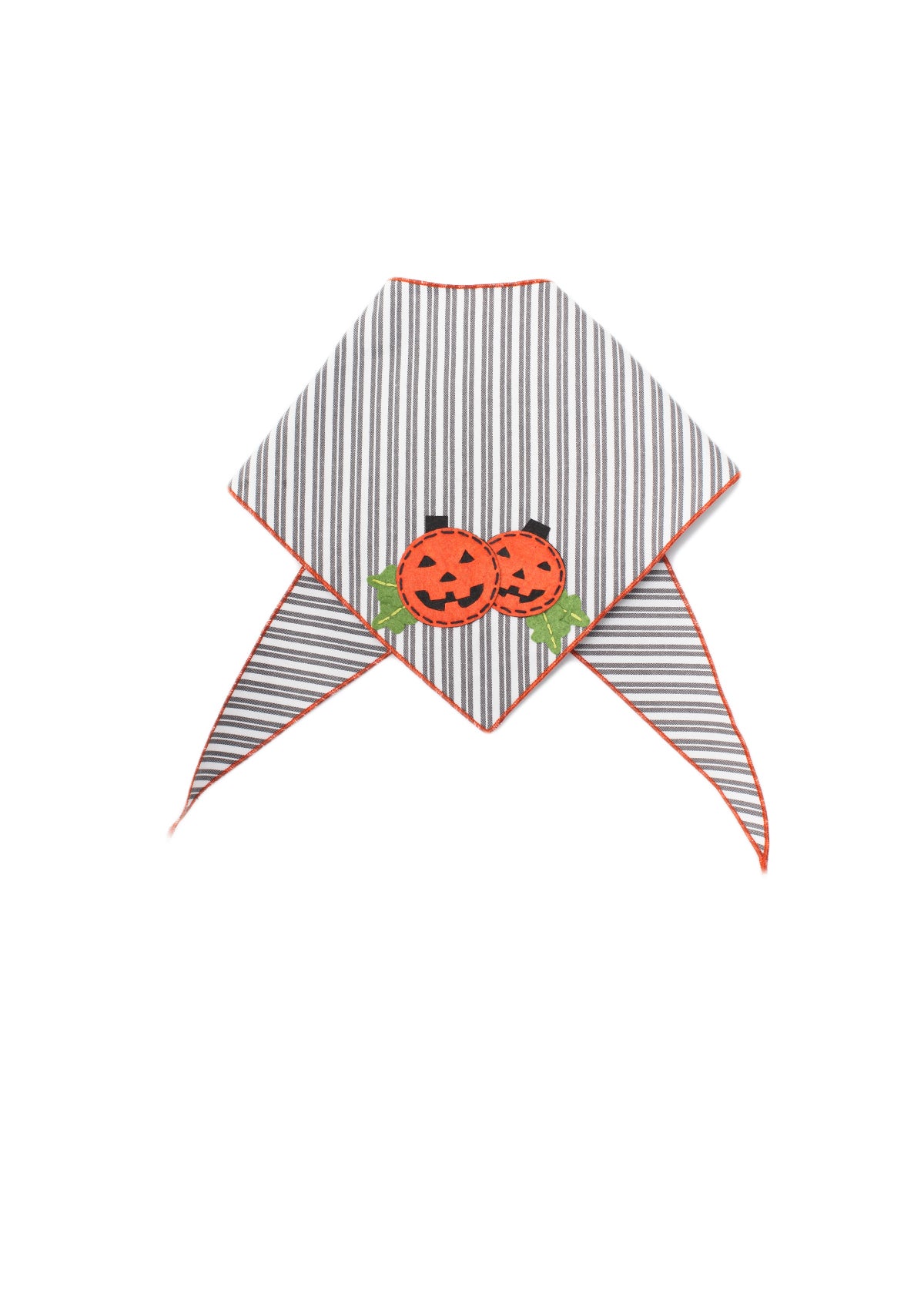 Striped Pumpkins Halloween Dog Bandana Fall Pet Outfit