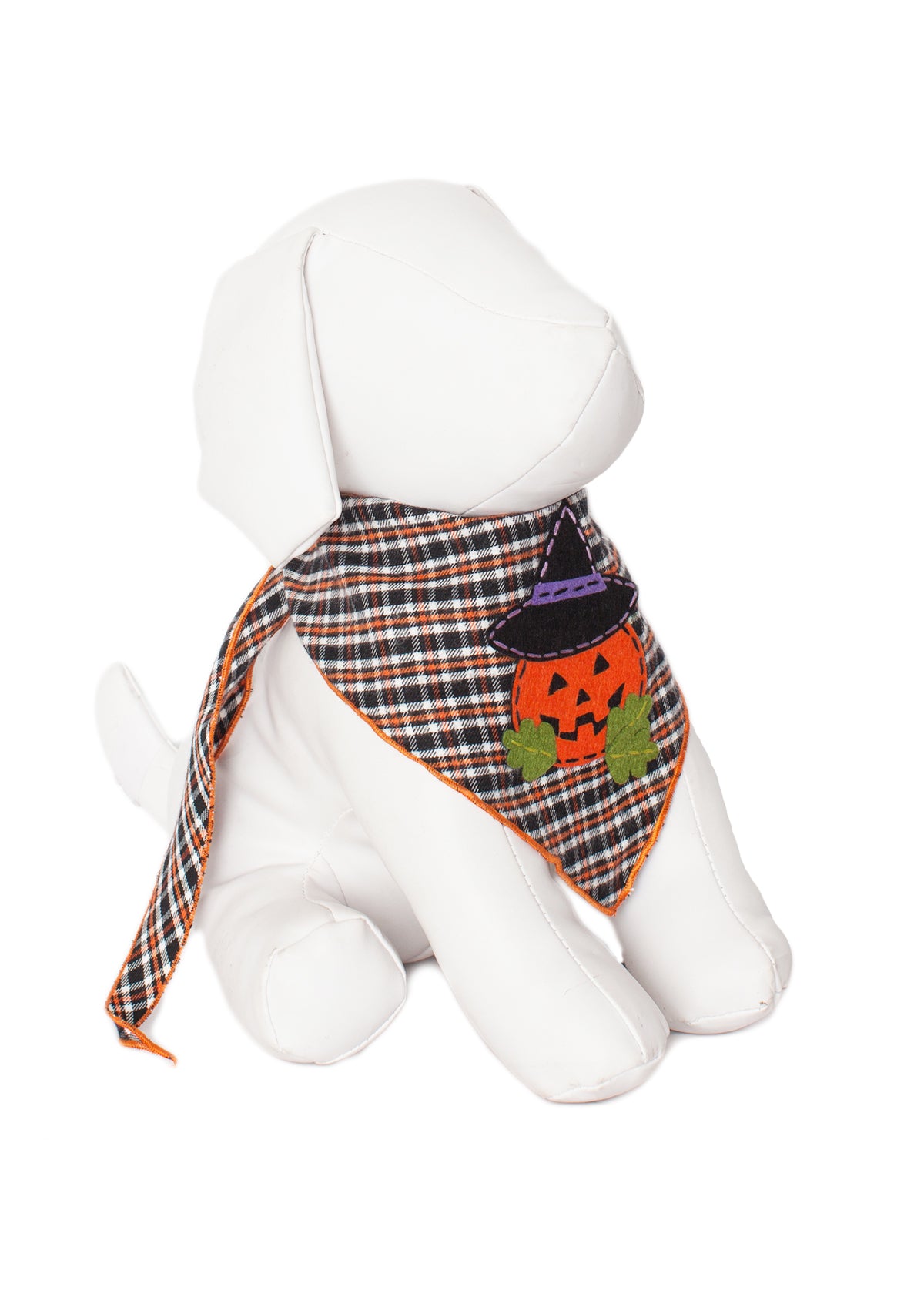 Jack-O-Lantern Witch Dog Bandana Spooky Halloween Pet Scarf