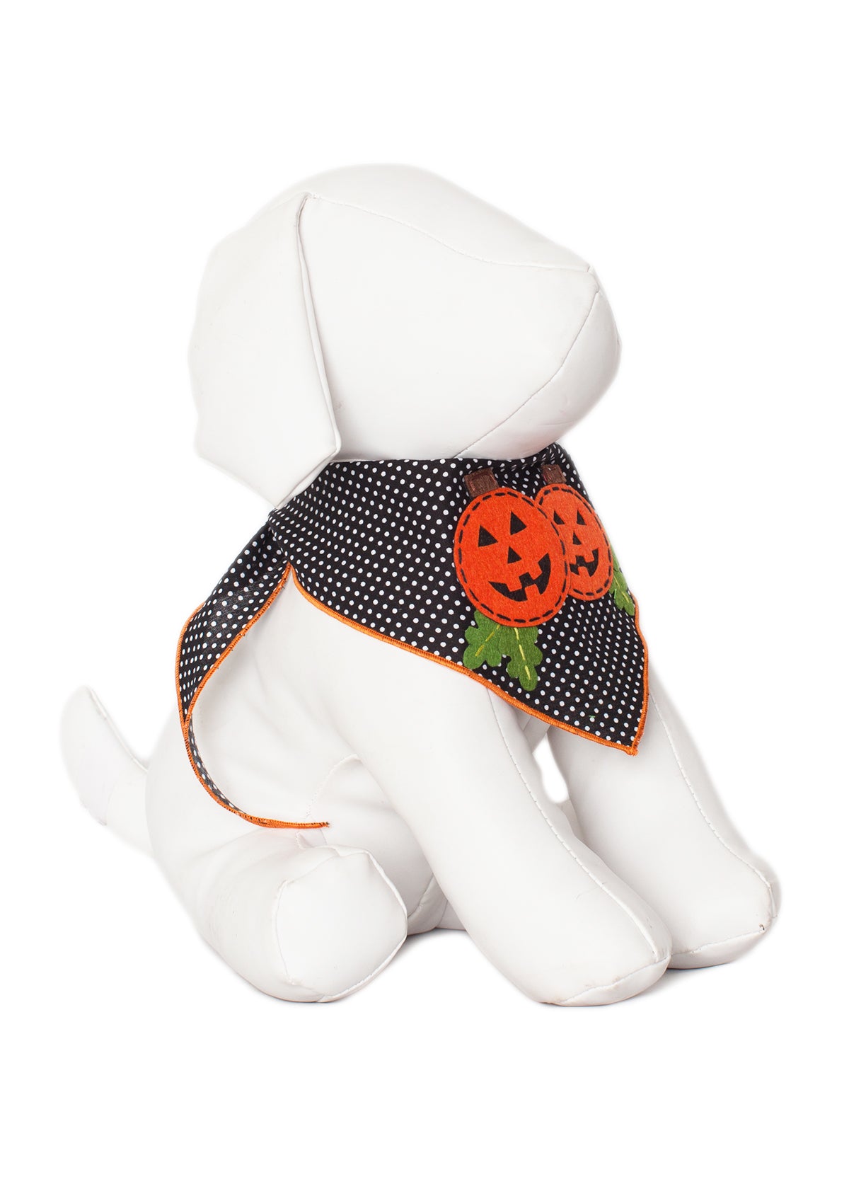 Pumpkin Friends Polkadot Dog Bandana Holiday Pet Scarf