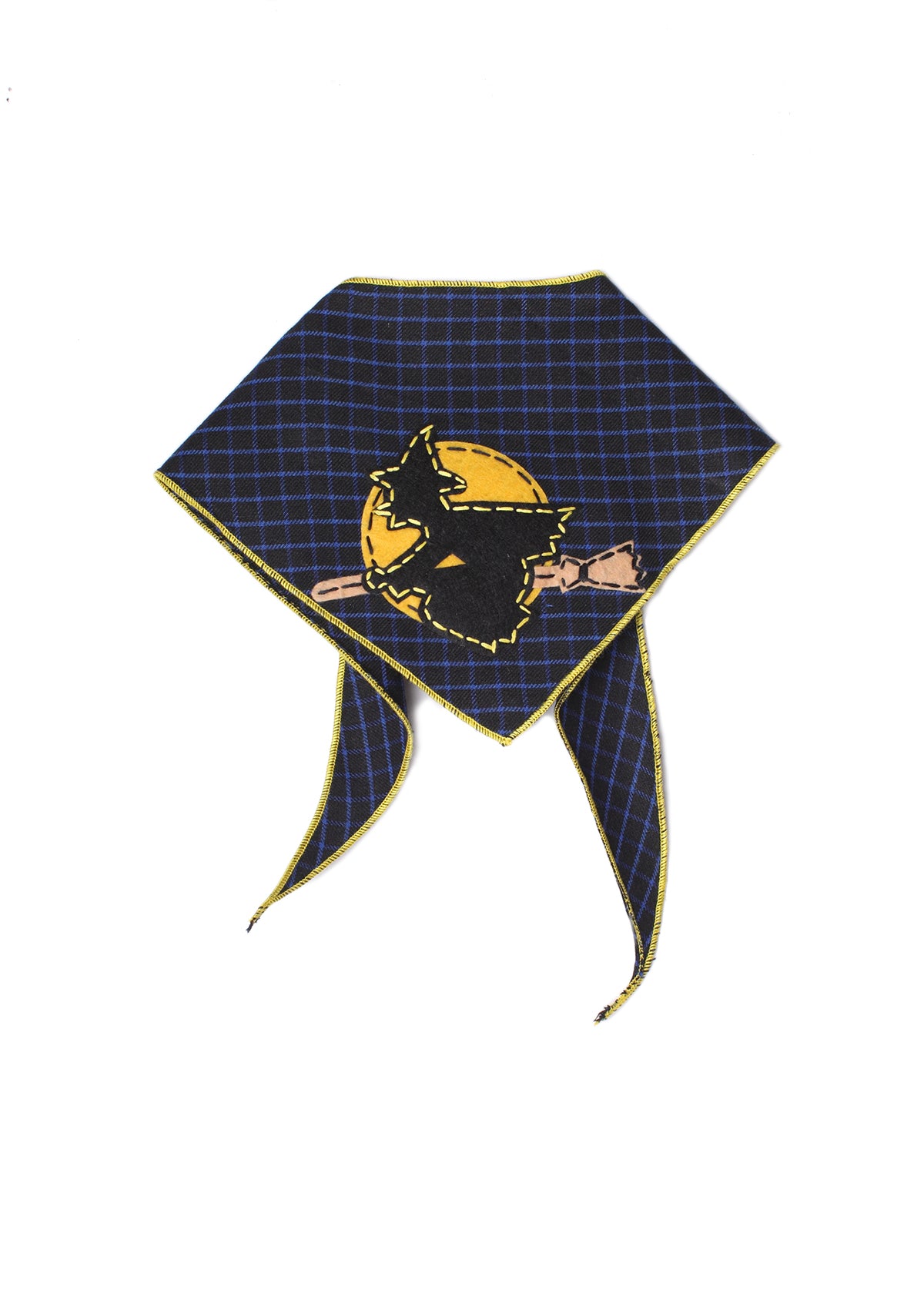 Yellow Moon Dog Bandana Halloween Night Pet Scarf