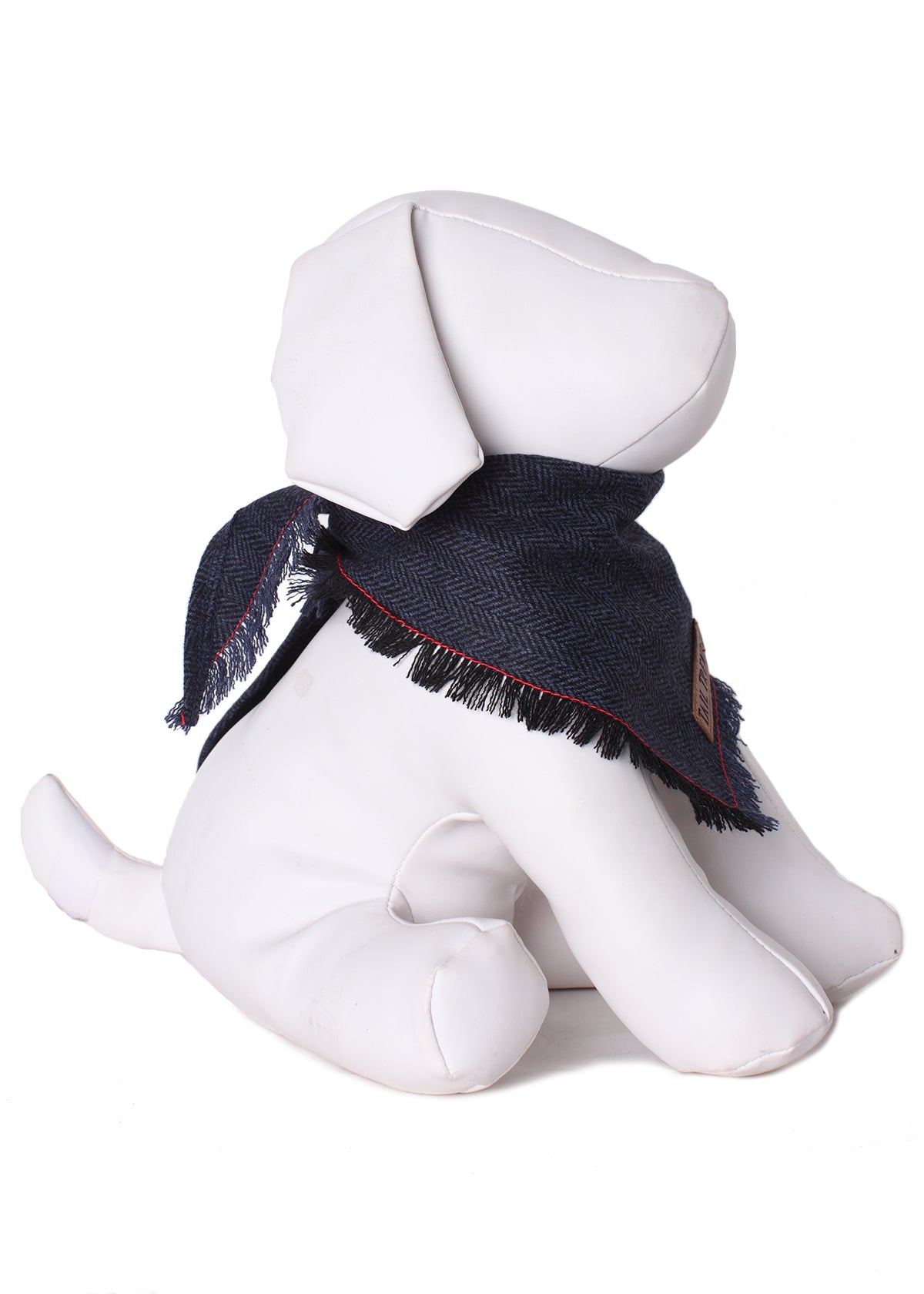 Navy Frayed Bandana