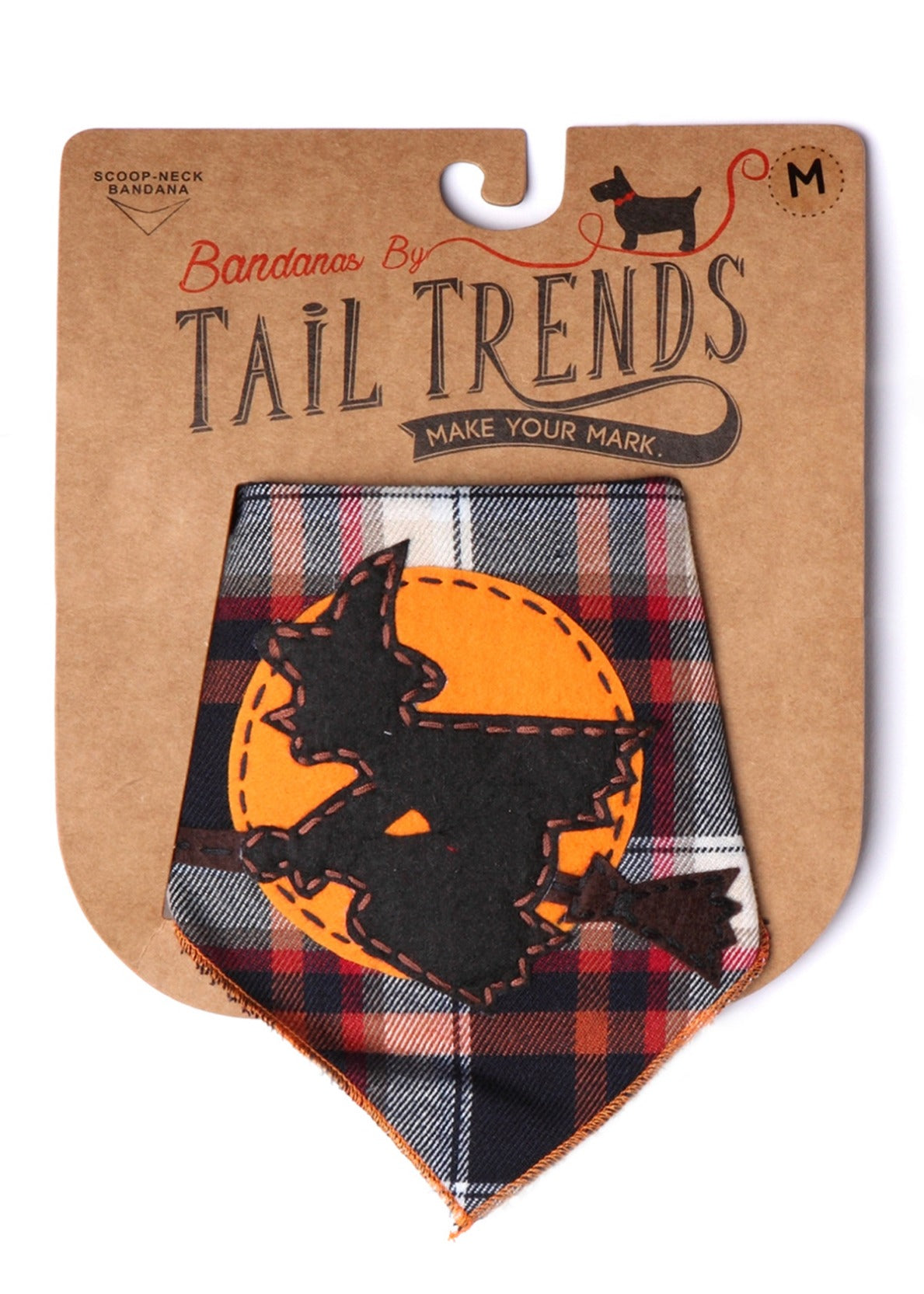 Flying Witch Dog Bandana Halloween Pet Costume Accessory