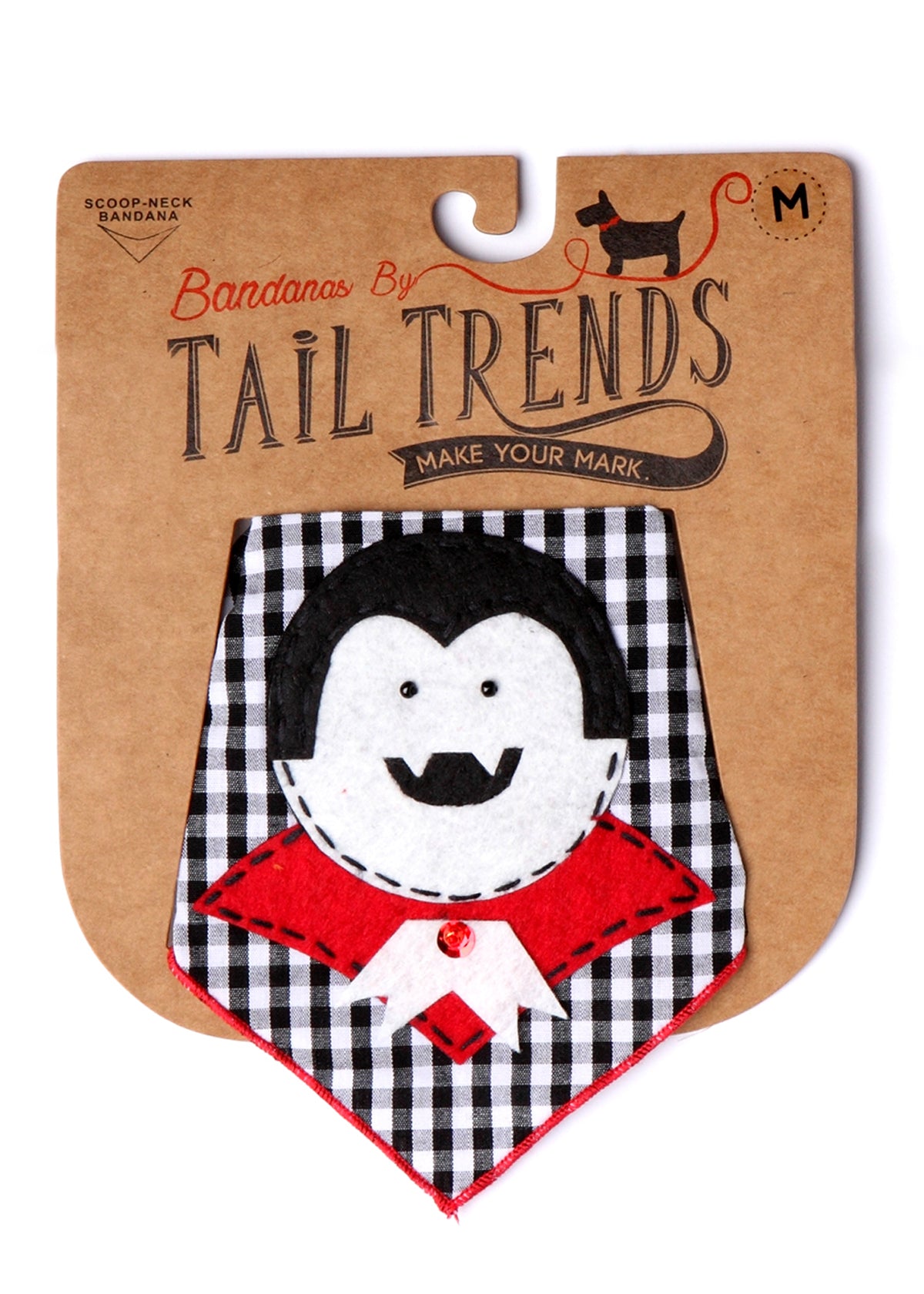 Count Dracula Halloween Dog Bandana Vampire Pet Scarf