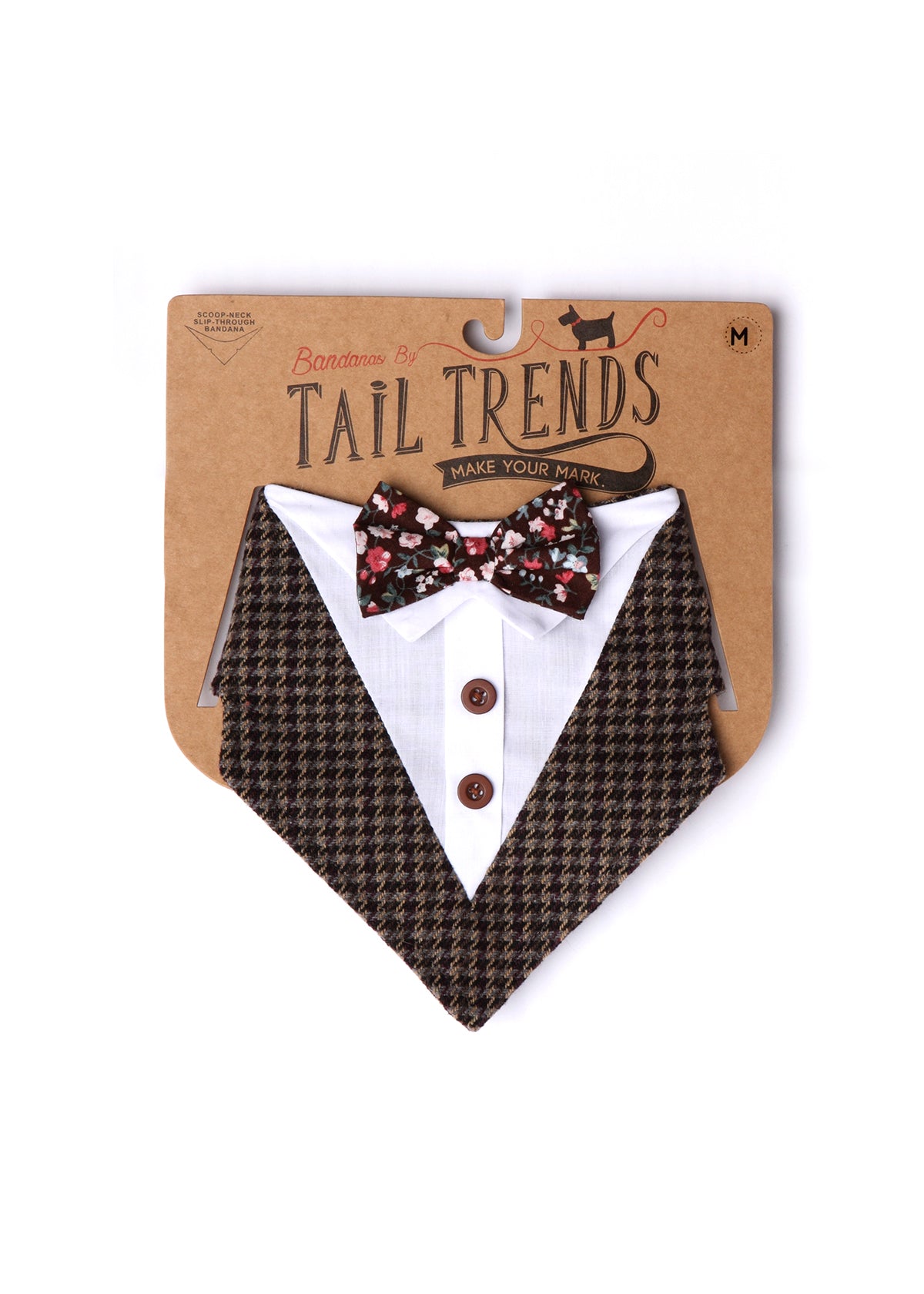 Tatoo Floral Bow Tie Formal Bandana