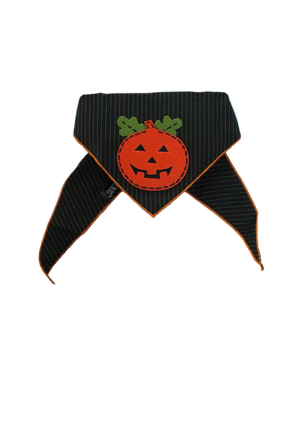 Pumpkin Stripes Halloween Dog Bandana Fall Pet Costume