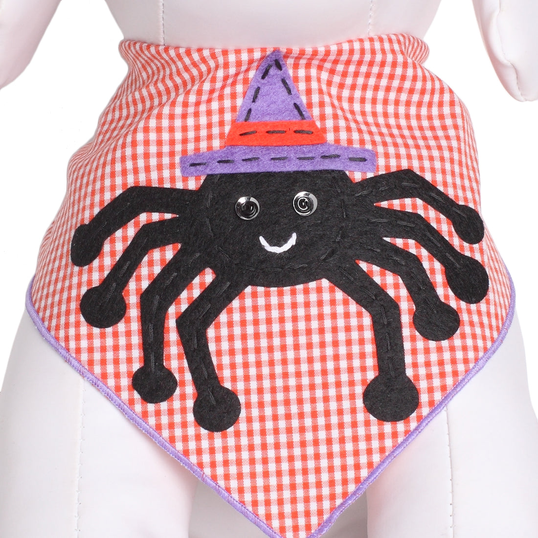 Spider Witch Dog Bandana Halloween Pet Dress-Up Accessory