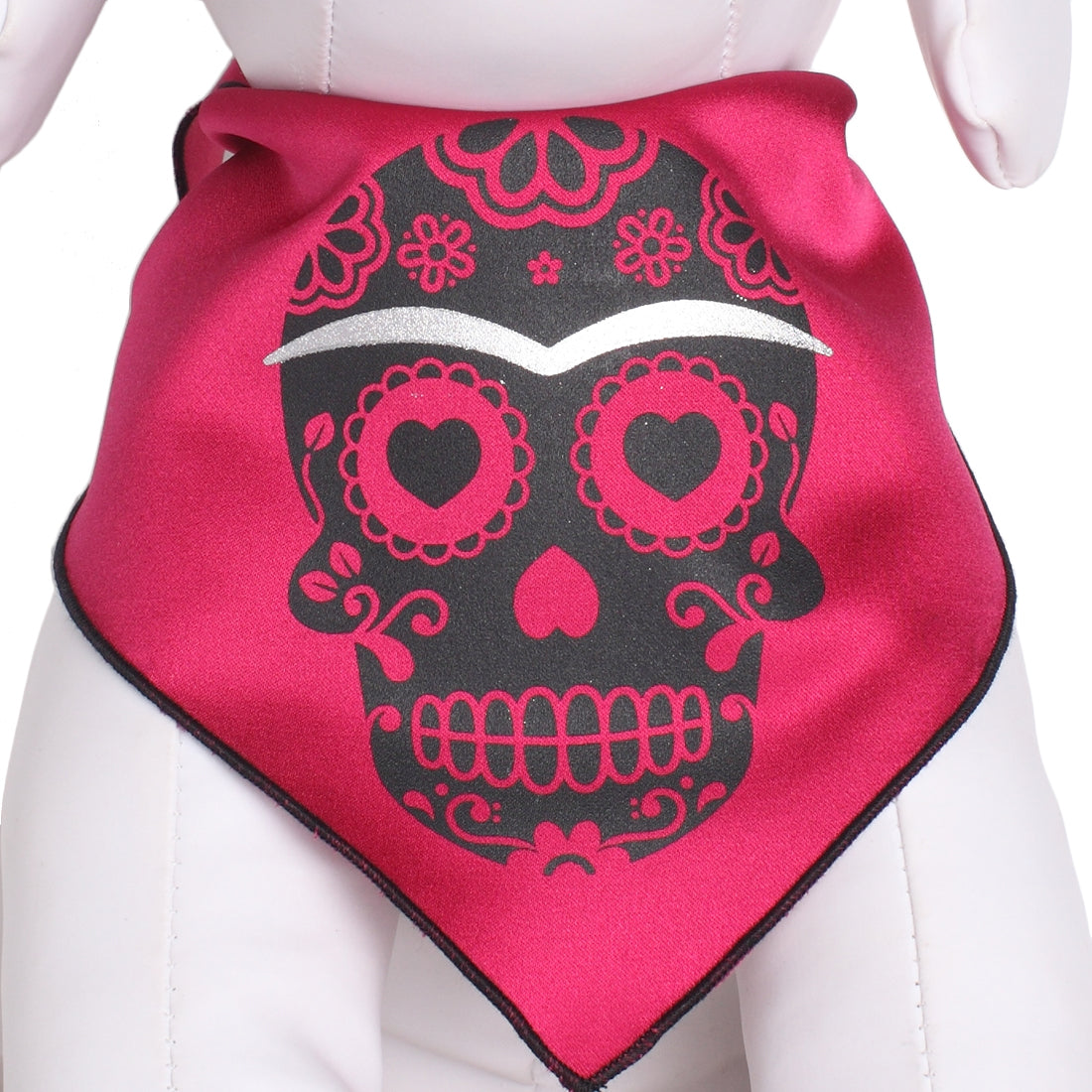Day of the Dead Pink Skull Dog Bandana Dia de Los Muertos
