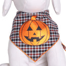 Foil Pumpkin Halloween Dog Bandana Fall Pet Outfit