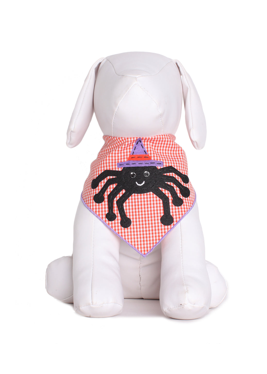 Spider Witch Dog Bandana Halloween Pet Dress-Up Accessory