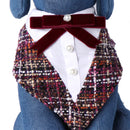 Vivian Formal Bandana With Velvet Bow