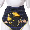 Yellow Moon Dog Bandana Halloween Night Pet Scarf