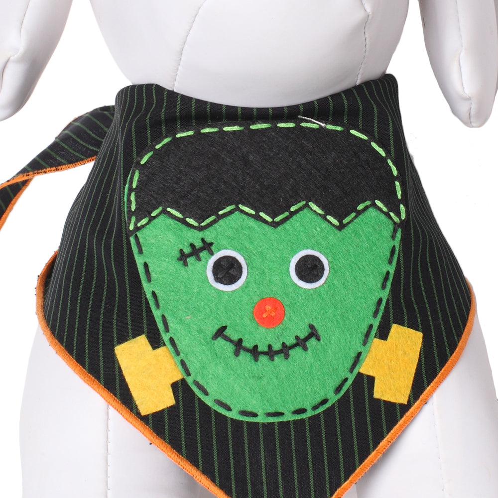 Frankenstein Halloween Dog Bandana Monster Pet Costume Accessory