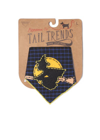 Yellow Moon Dog Bandana Halloween Night Pet Scarf