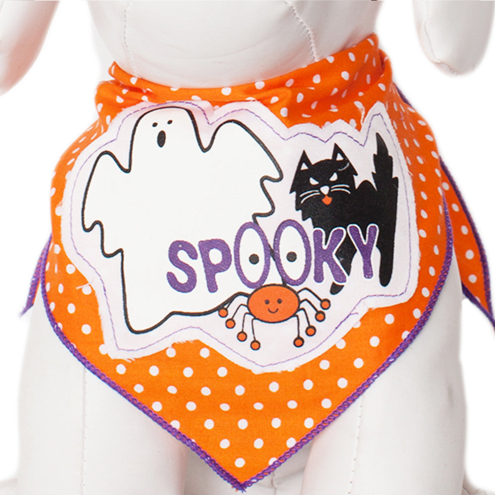 Spooky Friends Dog Bandana Halloween Pet Dress-Up Accessory