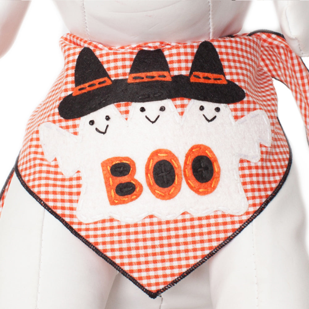3 Ghosts Boo Dog Bandana Fun Halloween Pet Accessory