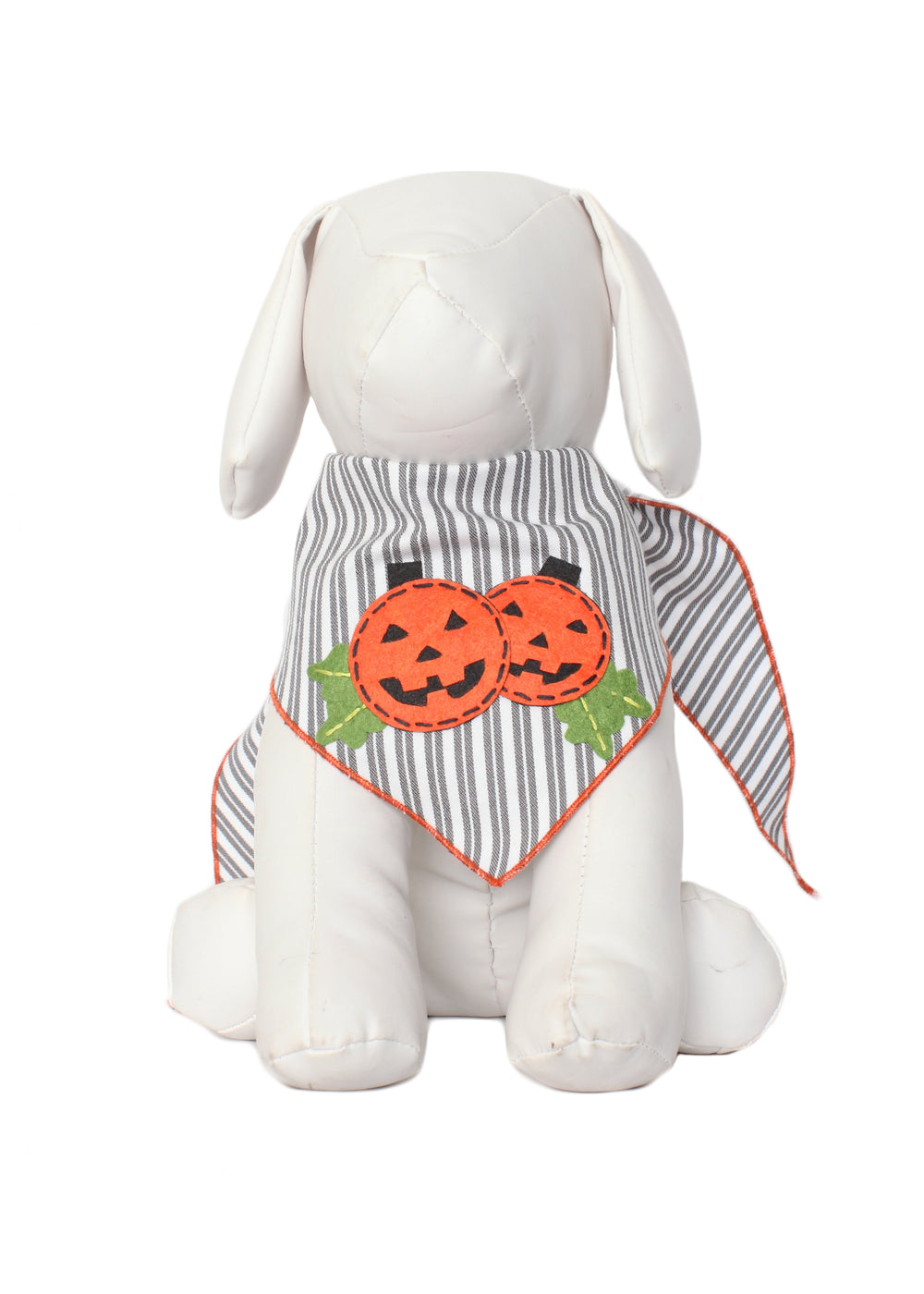 Striped Pumpkins Halloween Dog Bandana Fall Pet Outfit
