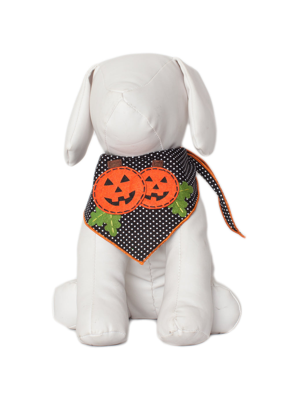 Pumpkin Friends Polkadot Dog Bandana Holiday Pet Scarf