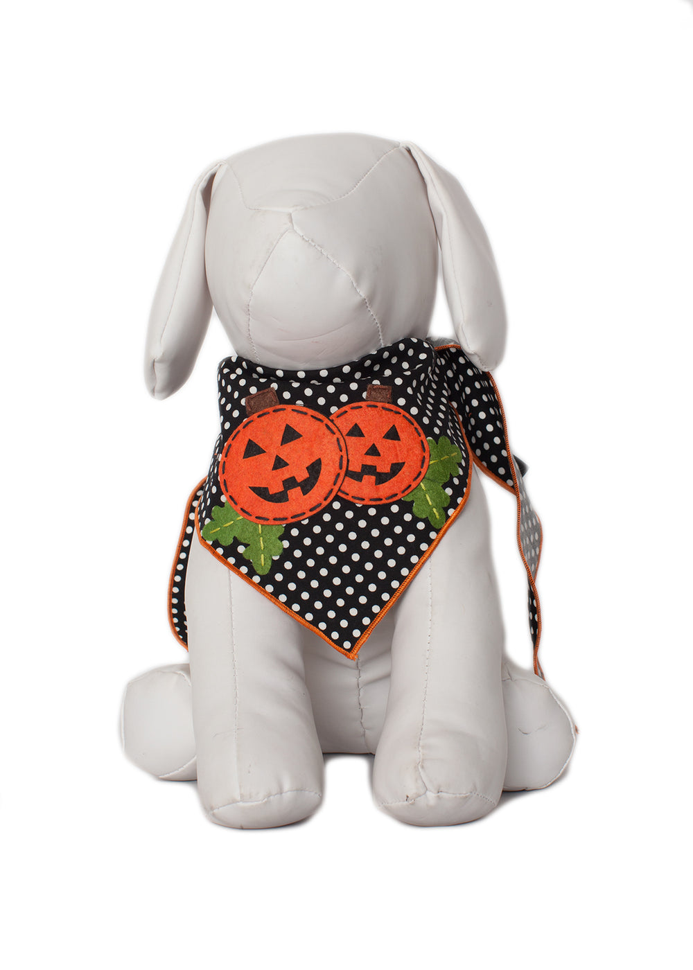 Patchkin Pumpkins Polkadot Dog Bandana Halloween Pet Outfit