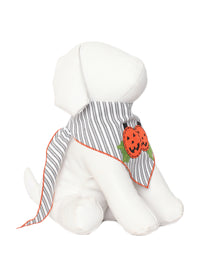 Striped Pumpkins Halloween Dog Bandana Fall Pet Outfit