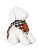 Stitched Pumpkin Halloween Dog Bandana Fall Pet Costume