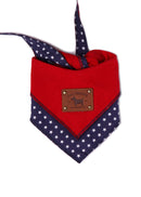Red Plaid Reversible Bandana