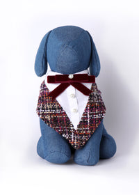 Vivian Formal Bandana With Velvet Bow