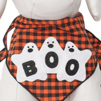3 Ghosts Halloween Pet Bandana Cute Dog Costume Scarf