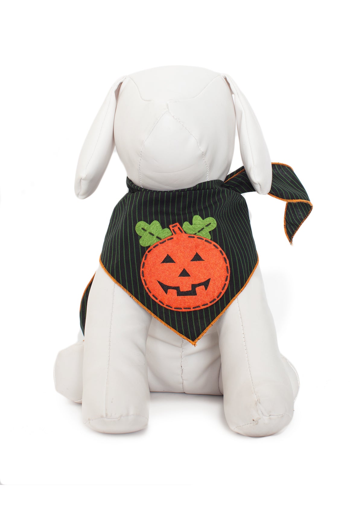 Pumpkin Stripes Halloween Dog Bandana Fall Pet Costume