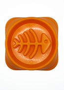 Orange Fish Slow Feeder Bowl