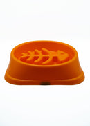Orange Fish Slow Feeder Bowl