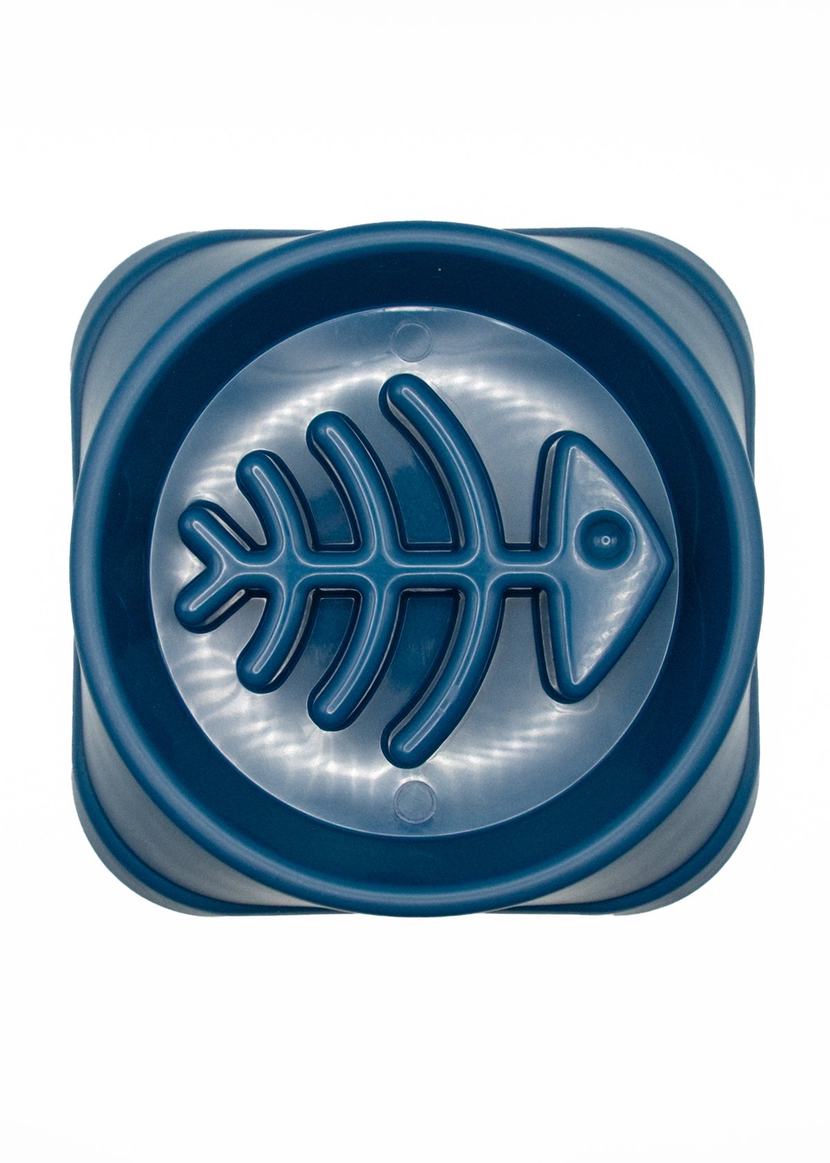 Blue Fish Slow Feeder Bowl